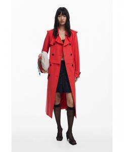 Женский тренч со съемными элементами Desigual, Orange red