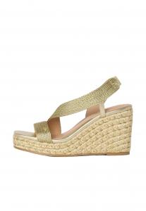 Босоножки на танкетке Espadrilles Lipsy, золотой