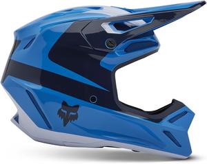 Мотоциклетный шлем Fox Racing Unisex V3 для мотокросса и бездорожья, True Blue Divider