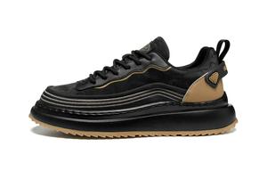 HLA Мужские повседневные туфли с низким верхом. Цвет: кофе, белый, черный, черный