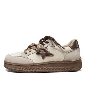 Нескользящие низкие кроссовки для женщин YEARCON, Beige/Red