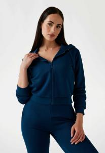 Толстовка Guess KAPUZEN ALLOVER-LOGO, Blau/Blue