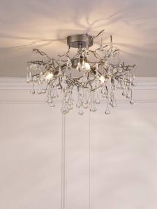 Потолочный светильник Willow Semi Flush Laura Ashley, Pewter