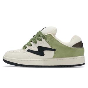 TINMUU Низкие скейтерские кроссовки унисекс черно-зеленые, цвет Black Green