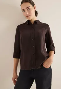 Блузка с цветной каймой на пуговицах Cecil, Braun