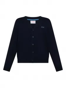 Кардиган с вышивкой и пуговицами Sun68 Kids, синий