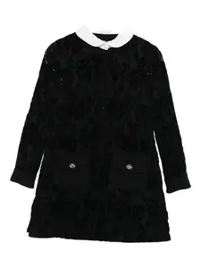 Платье с цветочным кружевом Mi Mi Sol, черный