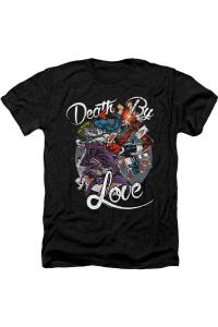 Футболка/футболка для взрослых «Бэтмен Смерть от Любви» Heather Gildan, черный