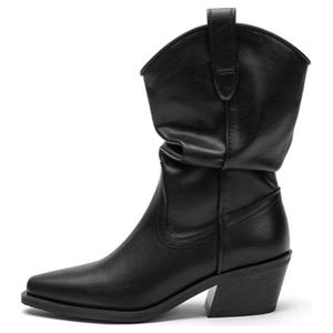 Осенние женские ботильоны с эффектом памяти TOOMANYSHOES, Black