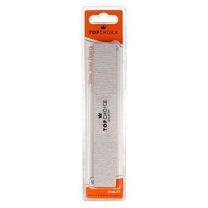 2-функциональная прямоугольная пилочка для ногтей, зернистость 80/100, 18 см, Top Choice