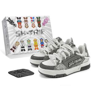 Высокие износостойкие низкие кеды для скейтбординга Унисекс Phantom Gray SK.TRIP