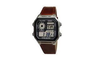CASIO Часы Retrofit Series Quartz Movement Cow Leather Strap Watch Men's Watch Black Dial
