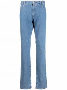 Прямые джинсы с логотипом Iconic Crest Billionaire, синий