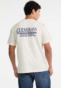 Футболка Guess Jeans LOGO HINTEN, Weiß/White