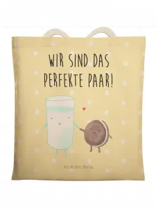 Шоппер Mr. & Mrs. Panda, желтый пастельный