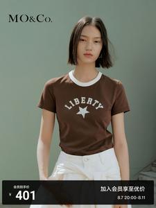 Футболка Moco 2024 с круглым вырезом и короткими рукавами, серый