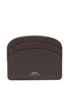 Кардхолдер Demi-Lune A.P.C., коричневый