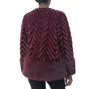 Женское болеро из искусственного меха Nina Leonard с шевронным узором Nina Leonard