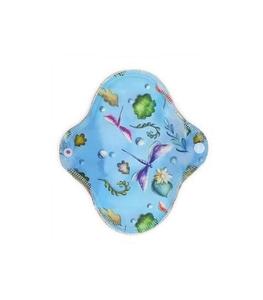 Гигиеническая прокладка многоразовая - ежедневная прокладка, МАЛЕНЬКАЯ - размер S, СТРЕКОЗА, бамбук Pupus