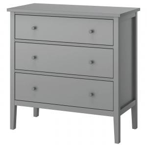 Комод с 3 ящиками GULLABERG IKEA, 99x48x100 см, цвет grey/anchor/unlock-function