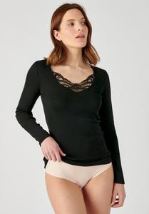Топ Damart Long sleeved top, Black/Black