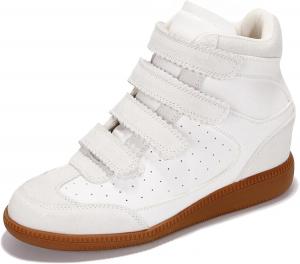 Кроссовки Project Cloud Wedge для женщин - стелька из пены с эффектом памяти, женские кроссовки - легкие, низкие женские туфли - стильная обувь на осень для женщин 2025 (Marant), White