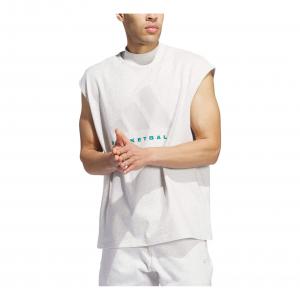 Футболка adidas Basketball Sleeveless T-shirt Asia Sizing 'Light Grey' JI9120, серый