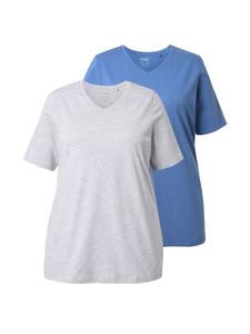 Рубашка василькового цвета Ulla Popken