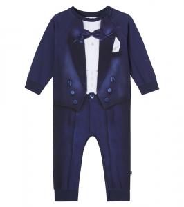 Детский комбинезон Fairfax из хлопковой смеси Molo, Tuxedo Baby