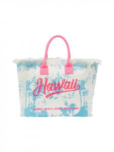 Женская сумка-тоут в сине-белом цвете IZIA