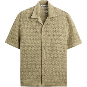 Рубашка мужская светло-хаки Zara, хаки