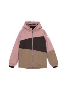 Зимняя куртка COLOR KIDS  COSki Jacket - Colorblock, бежевый/коричневый/темно-розовый