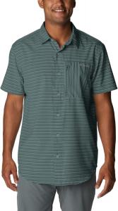 Мужская рубашка Columbia Twisted Creek II с коротким рукавом, Metal Basic Stripe