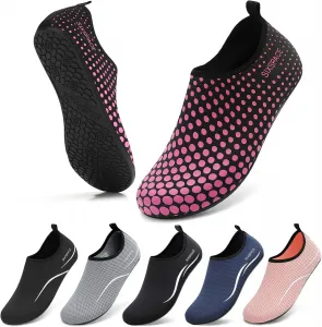 Водные тапочки Sixspace для женщин и мужчин, аква-носки для плавания, душа, пляжа, босиком, бассейна, быстросохнущие, нескользящие, для озера и серфинга, розовый