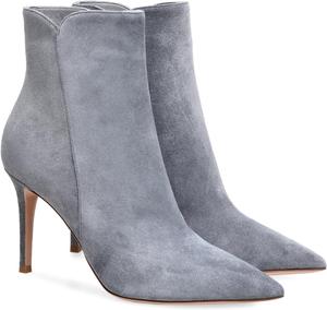 Женские сексуальные ботильоны на высоком каблуке с заостренным носком, стильные короткие ботинки с боковой молнией, классические удобные ботинки для платья на осень и зиму, для работы и вечеринок Generic, Grey