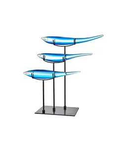 3-Фигурка синей рыбки Dale Tiffany, blue