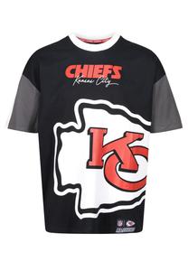 Футболка Recovered NFL Chiefs Kansas City Cut and Sew Oversized, Black