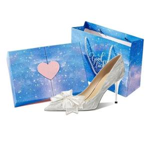 RoseDoris Стройные каблуки на шпильке 8 см для женщин в серебристой звездной упаковке, цвет Silver Starry Box