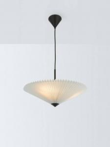 Потолочный светильник с плиссированным абажуром в виде веера John Lewis, White