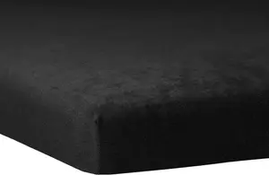 Простыня на резинке Dream Sleep Fluffy Flannel Topper 90x190 см - 100x200 см, черная Traumschlaf