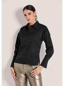 MADELEINE Элегантная блузка с блестящими черными акцентами