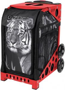Сумка ZUCA с тигровым принтом и красной рамкой с мигающими колесами