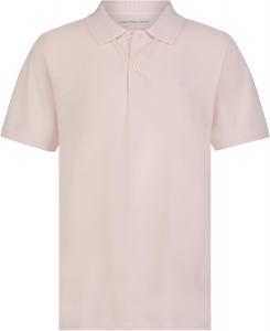 Поло Calvin Klein для мальчиков с коротким рукавом из микропике, застежка на пуговицы, мягкое и удобное., Silver Peony