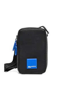 Кроссбоди с застежкой-молнией и нашивкой-логотипом Karl Lagerfeld Jeans, черный