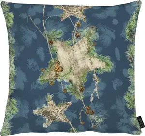 АПЕЛЬТ декоративная подушка "9531", чехол без наполнения, 1 шт APELT 49х49 см, зеленый/синий