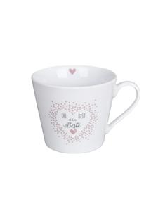 Кружка Happy Cup с ручкой Ты лучшая в белом Krasilnikoff