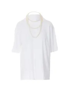 Футболка с жемчужным ожерельем Eleh, белый