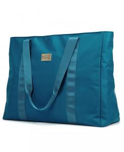 Нейлоновая дорожная сумка-тоут для выходных Badgley Mischka, синий