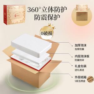 Luowei набор чашек и тарелок в технике подглазурной росписи, китайский стиль, керамическая посуда, 6 предметов, 4 чашки 9 см, 2 тарелки 15 см, 450 г, подарочная упаковка, Good Luck Challenge