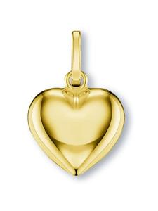 ONE ELEMENT Кулон в форме сердца из желтого золота 333 пробы